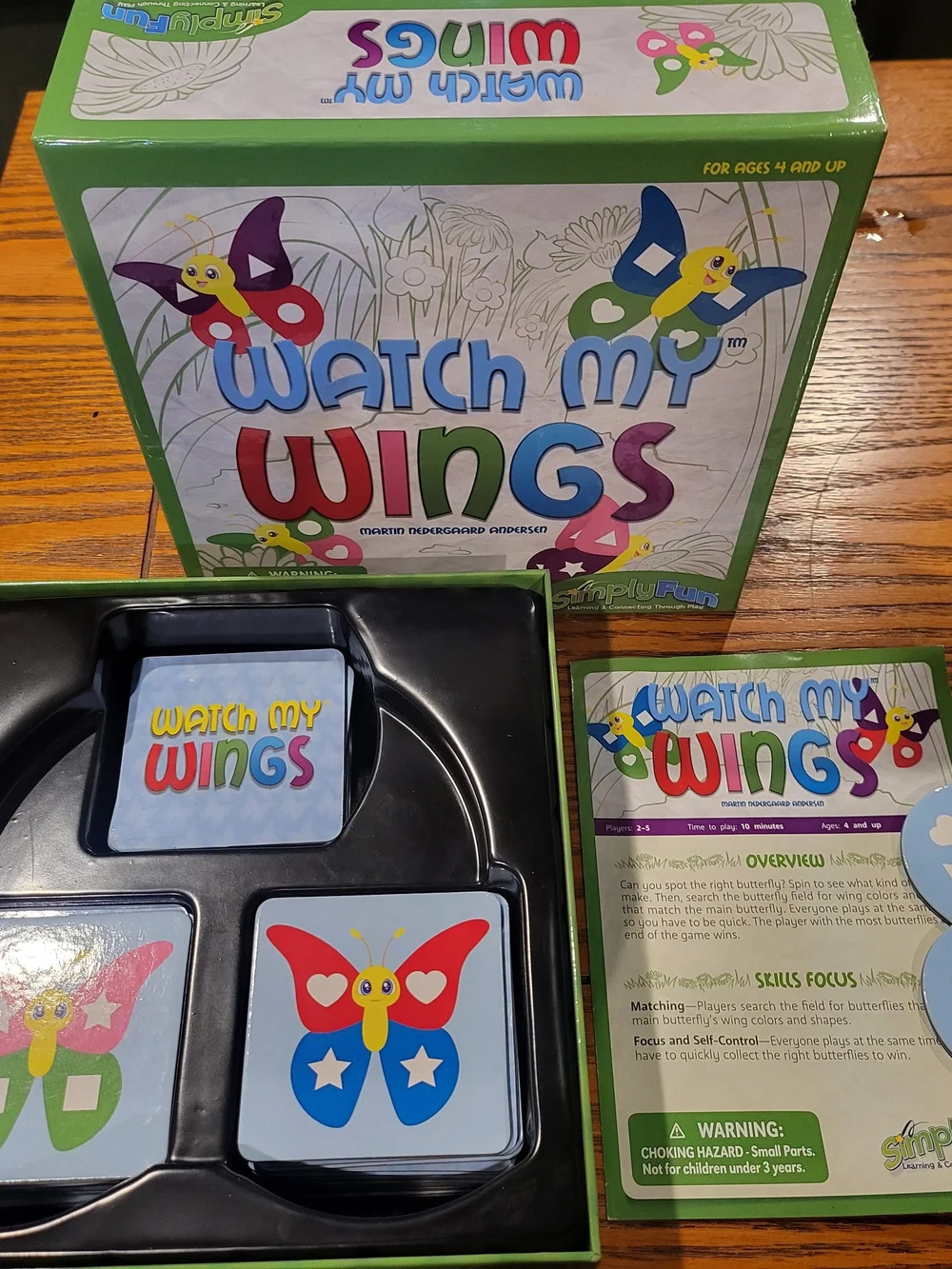Watch My Wings Kids Matching Game by SimplyFun - Colorful Butterfly Set